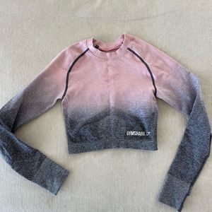 Gymshark gradient pink seamless long sleeve